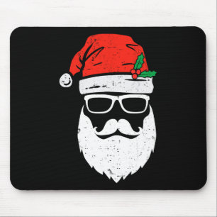 Jultomten Ansikte solklungar med Hat Beard-jul Musmatta