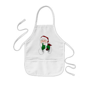 Jultomten Apron Barn - Anpassningsbar - Julpron Barnförkläde