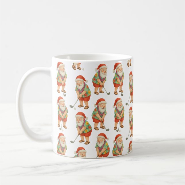 Jultomten är guldjul i juli kaffemugg (Vänster)