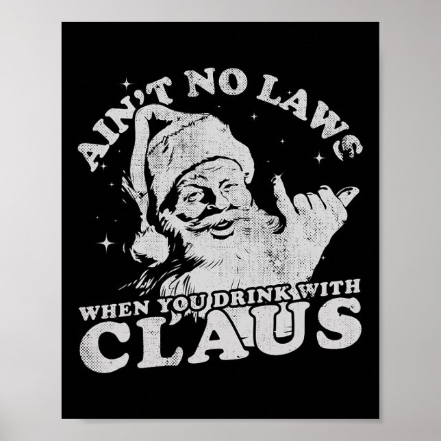 Jultomten är ingen lag när man dricker med poster (Framsidan)