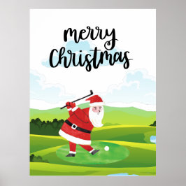 Jultomten är på jakt på Helgdag Poster