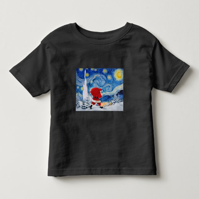 Jultomten är på väg, jul t shirt (Framsida)