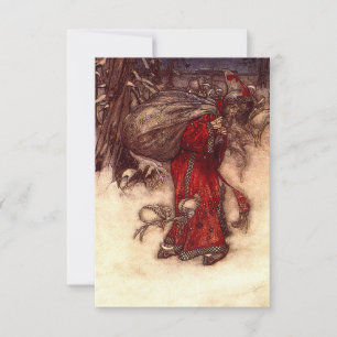 Jultomten Arthur Rackham OSA Kort