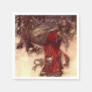 Jultomten Arthur Rackham Pappersservett