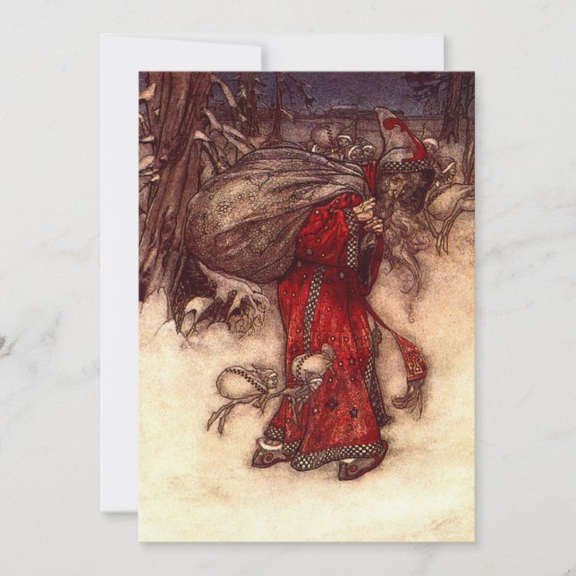 Jultomten Arthur Rackham Spara Datumet (Framsida)