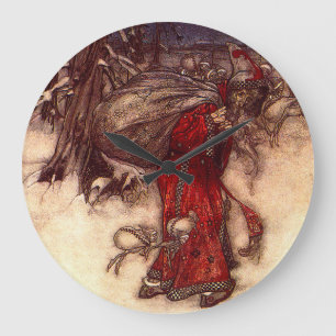 Jultomten Arthur Rackham Stor Klocka