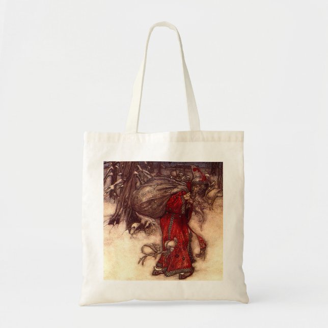 Jultomten Arthur Rackham Tygkasse (Framsidan)