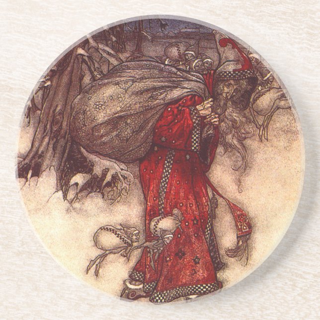Jultomten Arthur Rackham Underlägg (Framsidan)