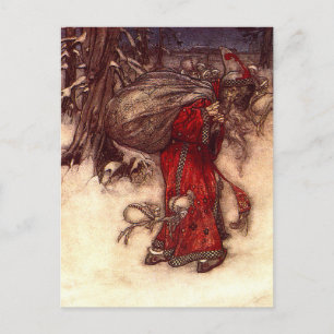 Jultomten Arthur Rackham Vykort