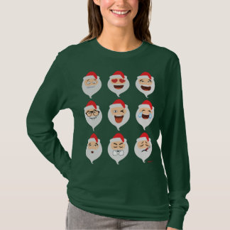 Jultomten Asian Emojis julfusk T Shirt