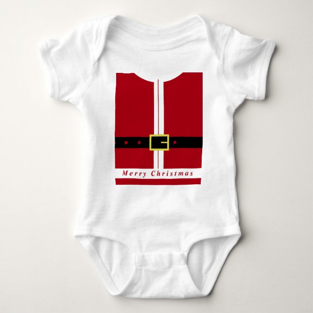 Jultomten Baby Bodykostym T Shirt (Framsida)
