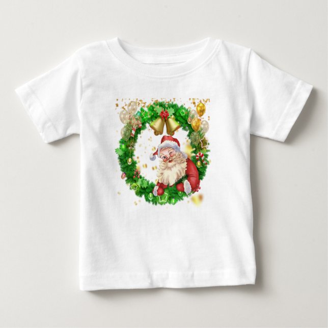 Jultomten Baby Bra Jersey T-Shirt (Framsida)