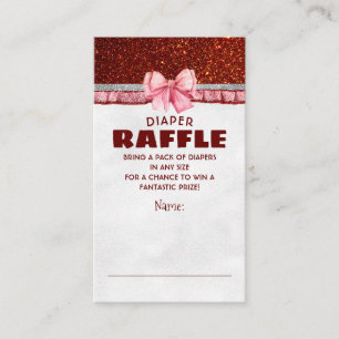Jultomten Baby Diaper Raffle Biljett Tilläggskort