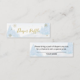 jultomten Baby jul Baby Diaper Raffle Mini Visitkort