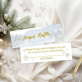 jultomten Baby jul Baby Diaper Raffle Mini Visitkort