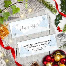 jultomten Baby jul Baby Diaper Raffle Mini Visitkort