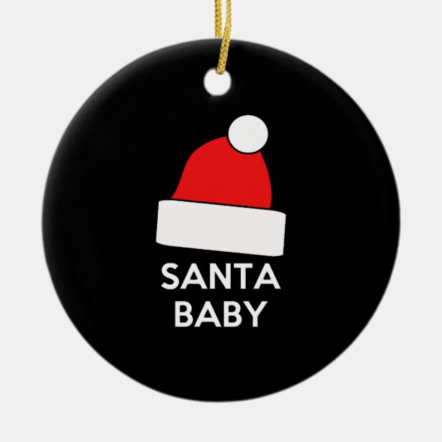 jultomten Baby Julgransprydnad Keramik (Framsidan)