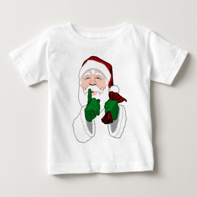 Jultomten Baby Shirt Roligt Santa Baby T-shirts (Framsida)