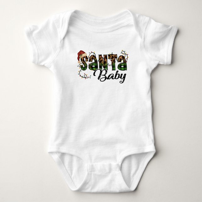 Jultomten Baby T Shirt (Framsida)