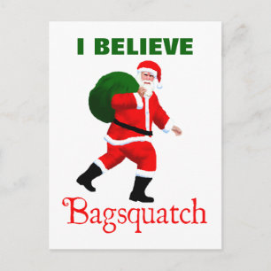 Jultomten - Bagsquatch Helg Vykort