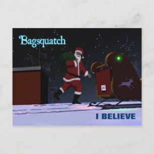 Jultomten - Bagsquatch Helg Vykort