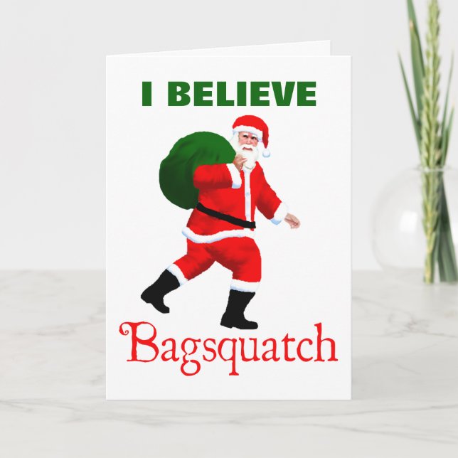 Jultomten - Bagsquatch Helgkort (Framsida)