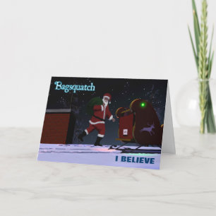 Jultomten - Bagsquatch Helgkort