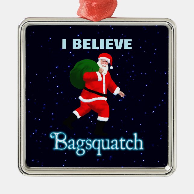 Jultomten - Bagsquatch Julgransprydnad Metall (Framsidan)