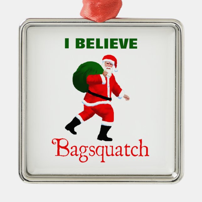 Jultomten - Bagsquatch Julgransprydnad Metall (Framsidan)