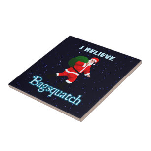 Jultomten - Bagsquatch Kakelplatta