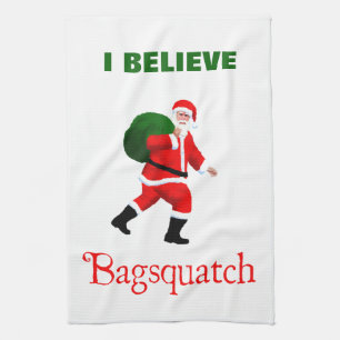 Jultomten - Bagsquatch Kökshandduk
