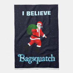 Jultomten - Bagsquatch Kökshandduk