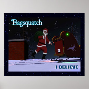 Jultomten - Bagsquatch Poster