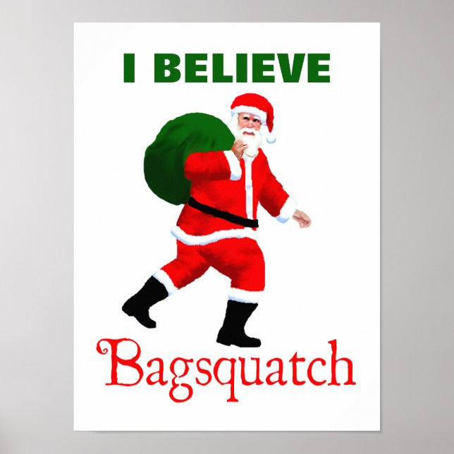 Jultomten - Bagsquatch Poster (Framsidan)