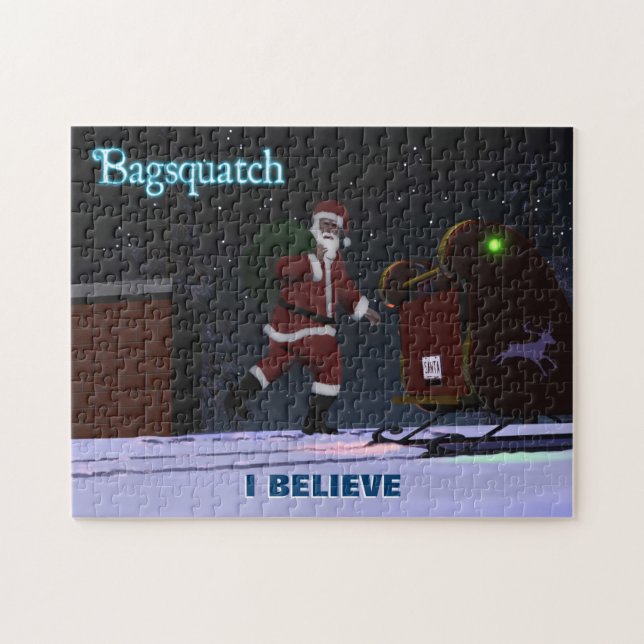 Jultomten - Bagsquatch Pussel (Horisontell)