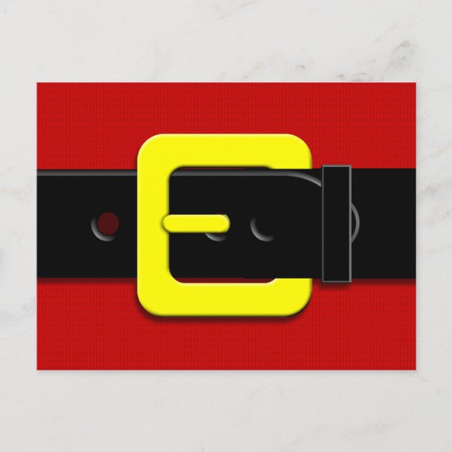 Jultomten Bälte Buckle Helg Vykort (Framsida)