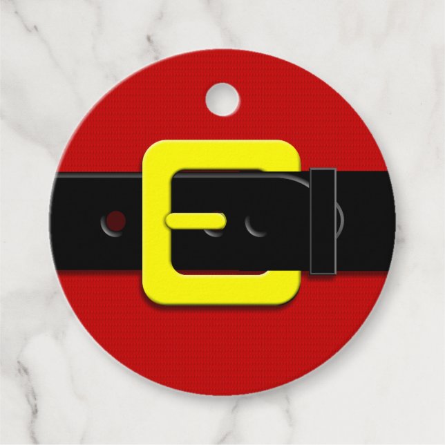 Jultomten Bälte Gåvor Etiketter (Framsida)