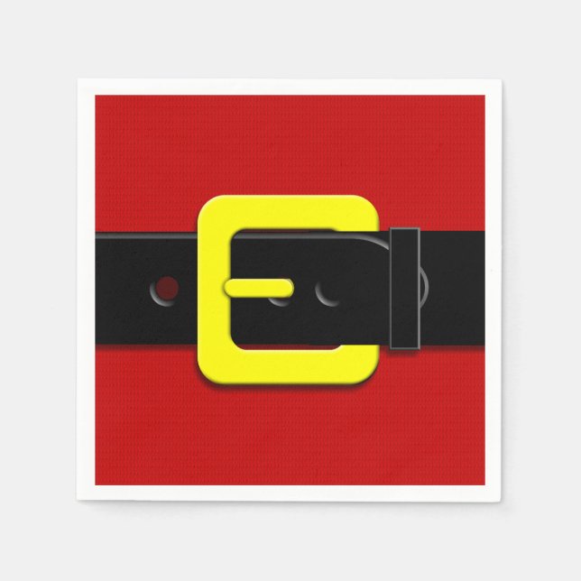 Jultomten Bälte Pappersservett (Framsidan)