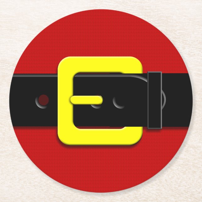 Jultomten Bälte Underlägg Papper Rund (Framsidan)