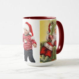 Jultomten Barn Photo Cute Gift for Grandma Mugg