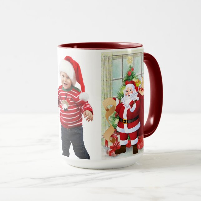 Jultomten Barn Photo Cute Gift for Grandma Mugg (Framsida höger)
