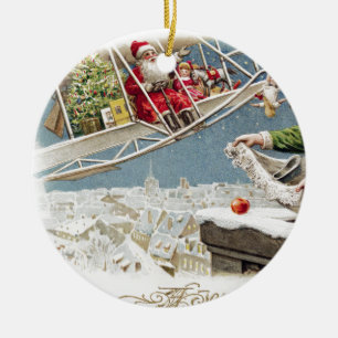 Jultomten Barn - Vintage Julgransprydnad Keramik