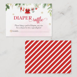 Jultomten Barnkläders Diaper Raffle Biljett Tilläggskort