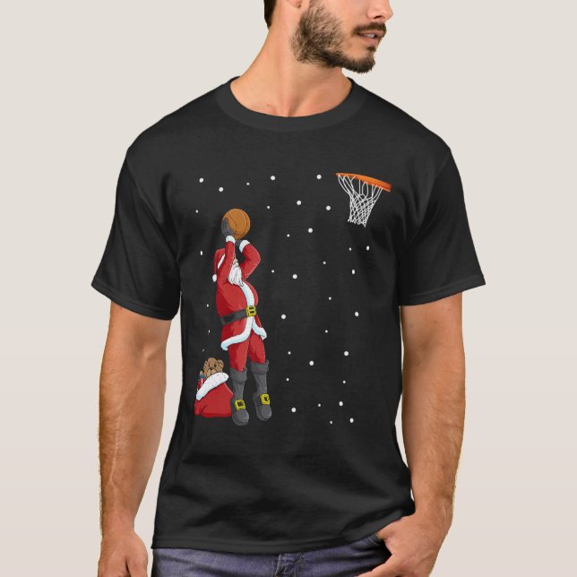 Jultomten Basketball Jumper Gift T Shirt (Framsida)