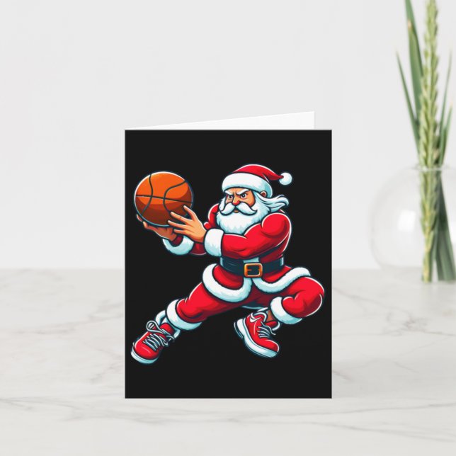 Jultomten Basketball Kort (Framsida)