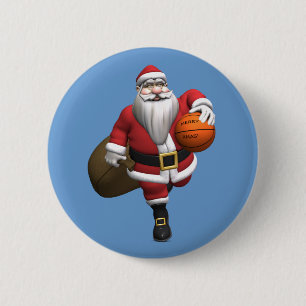 jultomten Basketball Player Knapp