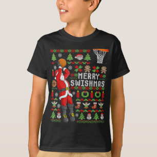 Jultomten Basketball Player - Slam dunk Ugly T Shirt