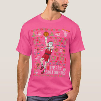 Jultomten Basketball Ugly jul Merry Swishm T Shirt