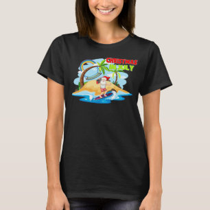Jultomten Beach-ön Sommarjul i juli T Shirt