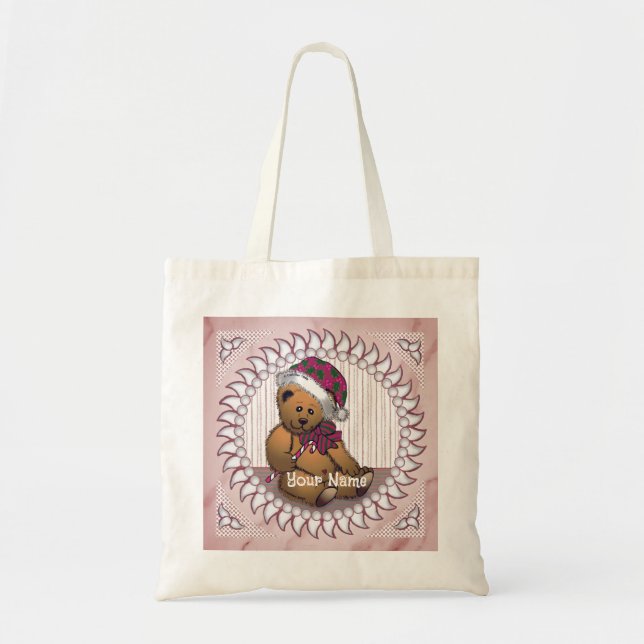 Jultomten Bear tote bags Tygkasse (Framsidan)